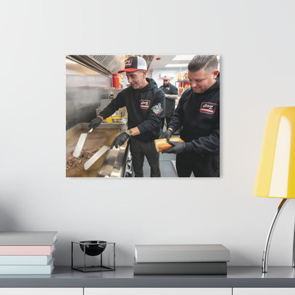 Skinny Joey Merlino and Lil Snuff @ Skinny Joey’s Cheesesteaks Acrylic Wall Art