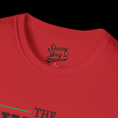 Stylish Unisex T-Shirt | The Skinny with Joey Merlino, Trendy Casual Wear, Gift for Friends, Comfortable Everyday Shirt, Ideal for Events