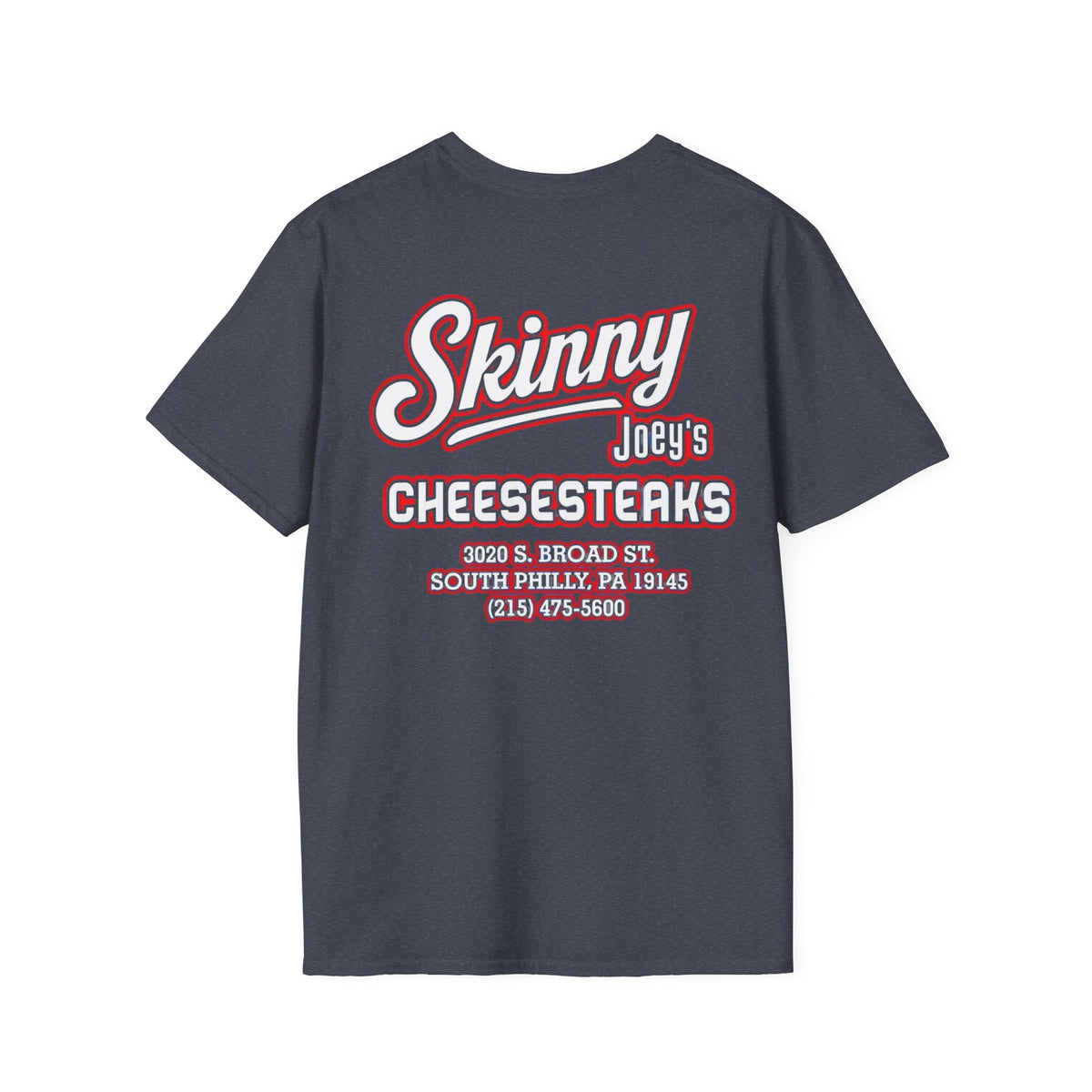 Skinny Joey’s Cheesesteaks Unisex Softstyle T-Shirt | South Philly 3020 S. Broad St.