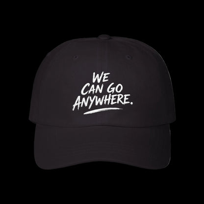 Camo Dad Cap — "We Can Go Anywhere" Embroidered Baseball Hat