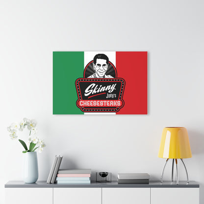 Skinny Joey's Cheesesteaks Logo Italian Flag Acrylic Print Wall Art