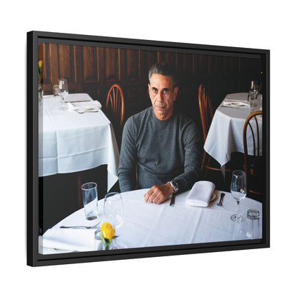 Skinny Joey Merlino Autographed - "We Can Go Anywhere" Matte Canvas, Black Frame