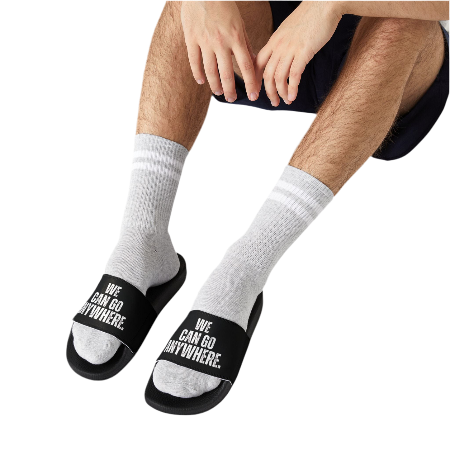 We Can Go Anywhere Men’s Flip Flops – Removable Strap Edition