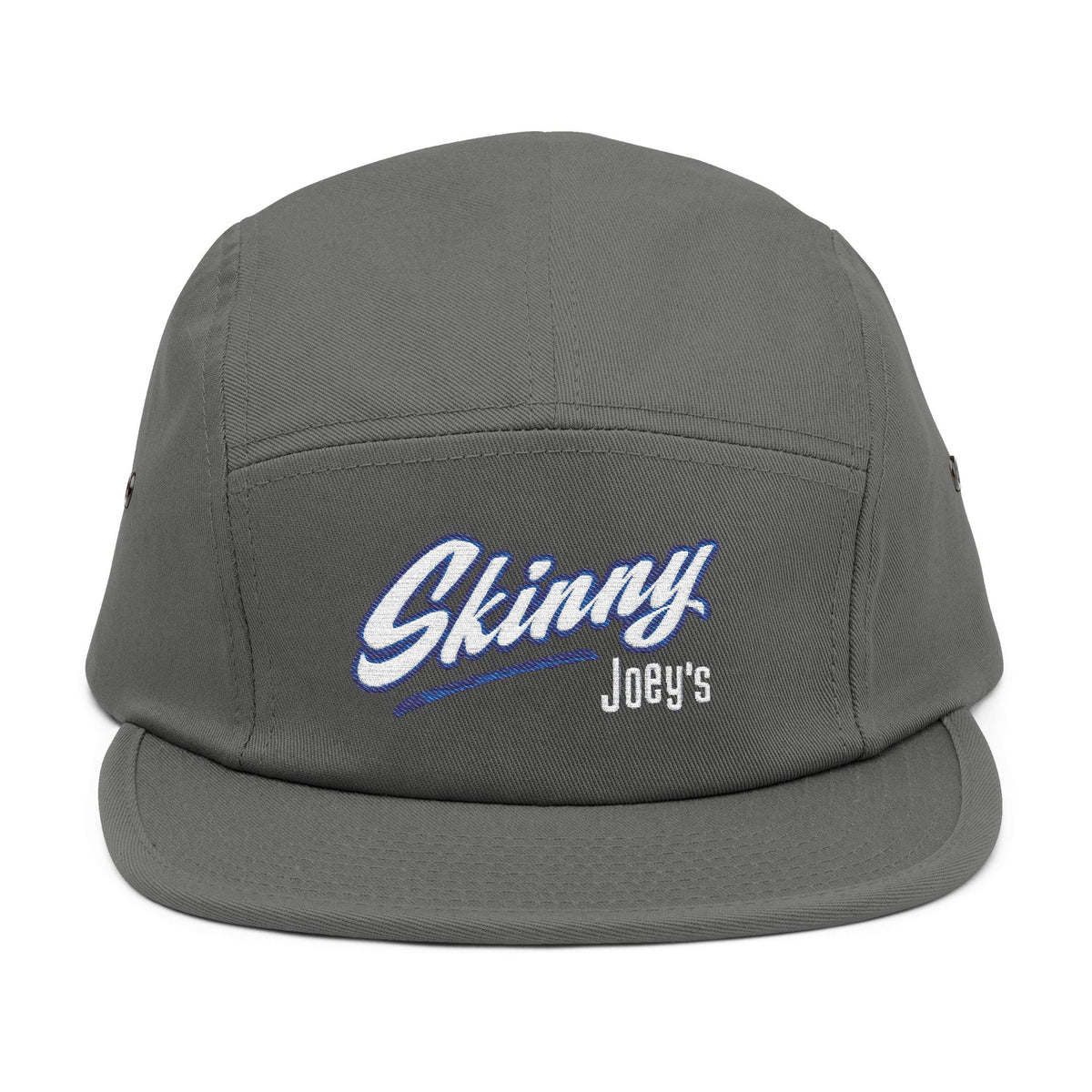 Skinny Joey's embroidered 5-panel cap in grey, Joseph Merlino Philadelphia merch