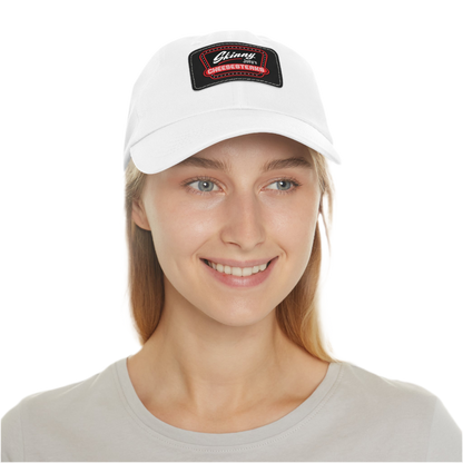Skinny Joey Leather Patch Dad Hat