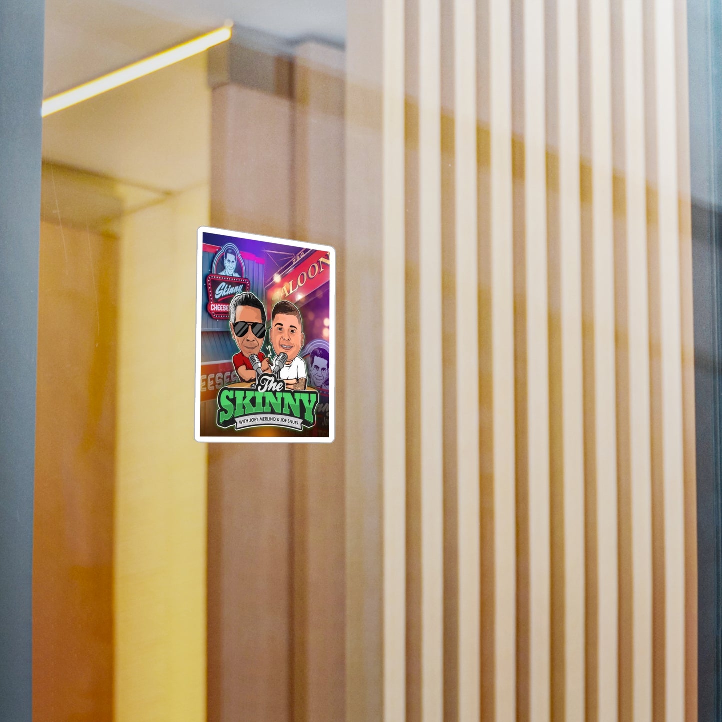 The Skinny Podcast Kiss-Cut Vinyl Decal