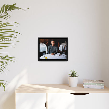 Skinny Joey Merlino Autographed - "We Can Go Anywhere" Matte Canvas, Black Frame