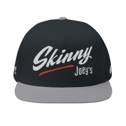 Skinny Joey's Embroidered Flat Bill Cap - Stylish Streetwear Hat for Trend Setters