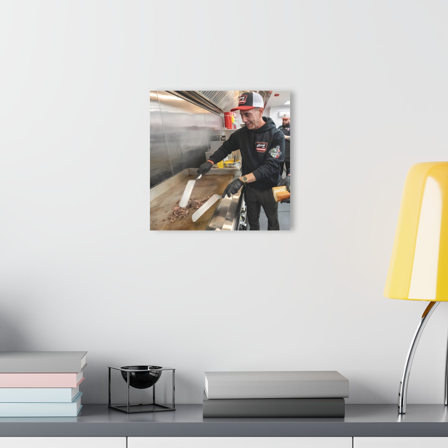 Skinny Joey Merlino and Lil Snuff @ Skinny Joey’s Cheesesteaks Acrylic Wall Art