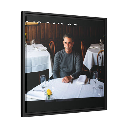Skinny Joey Merlino Autographed - "We Can Go Anywhere" Matte Canvas, Black Frame