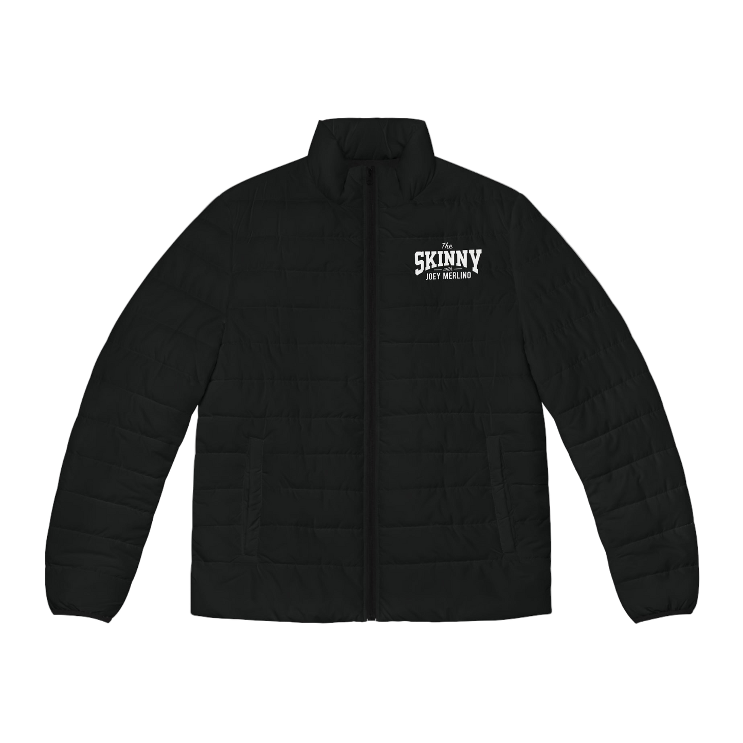 Skinny Joey Puffer Jacket — Men’s Insulated Black Winter Coat
