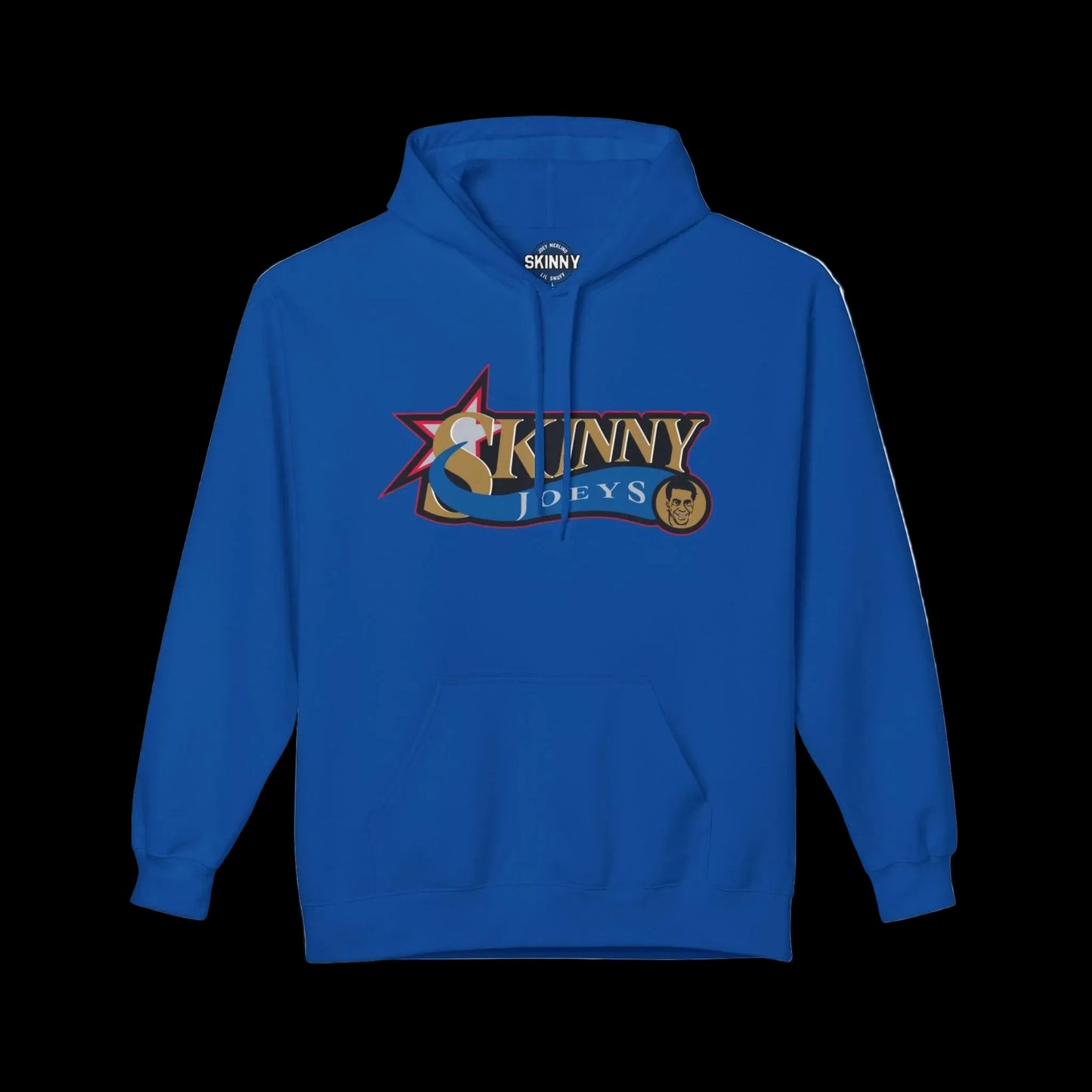Philly Skinny Joey x Sixers Home Team Hoodie - side view - Skinny Joey's Cheesesteaks