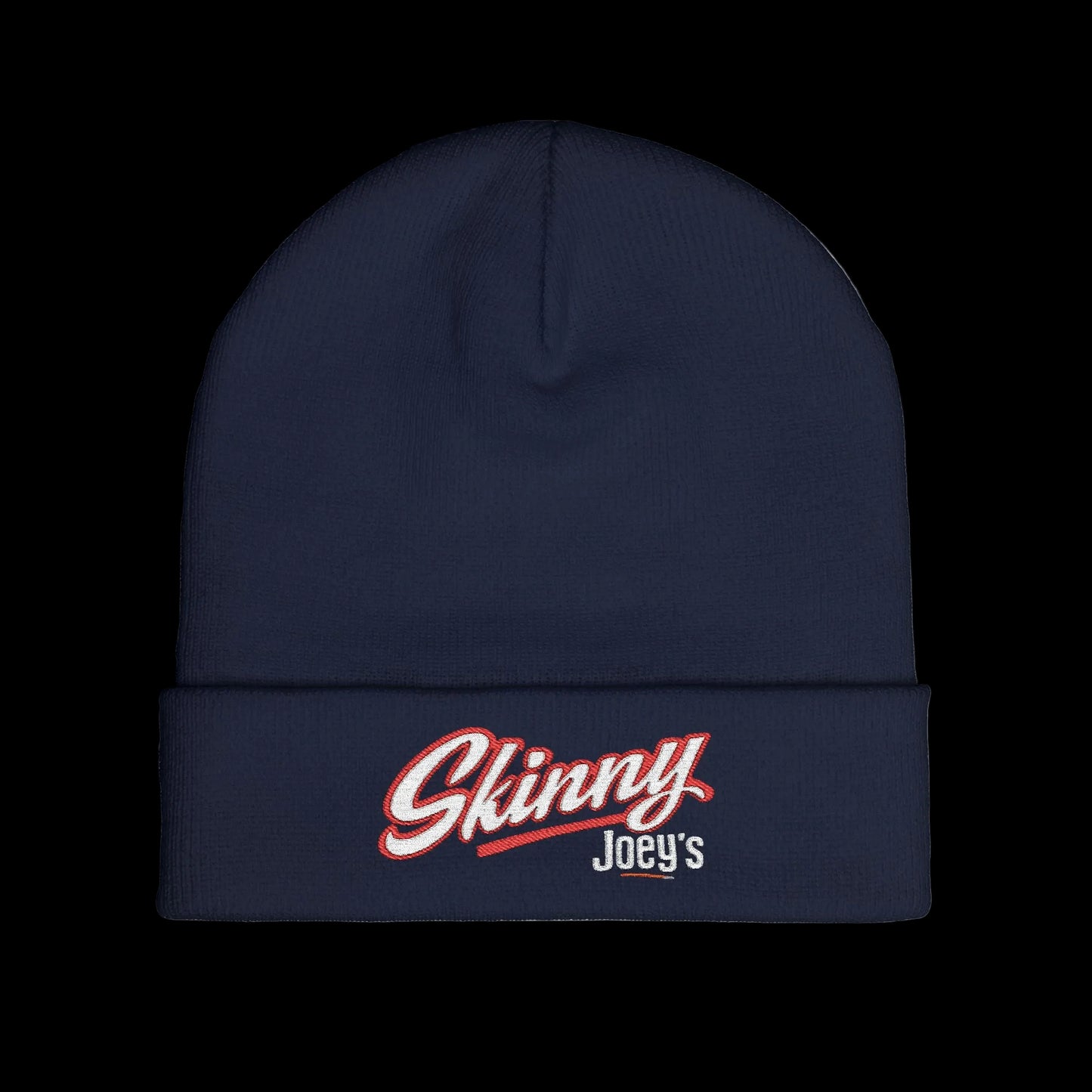 Embroidered 'Skinny' Knit Beanie Winter