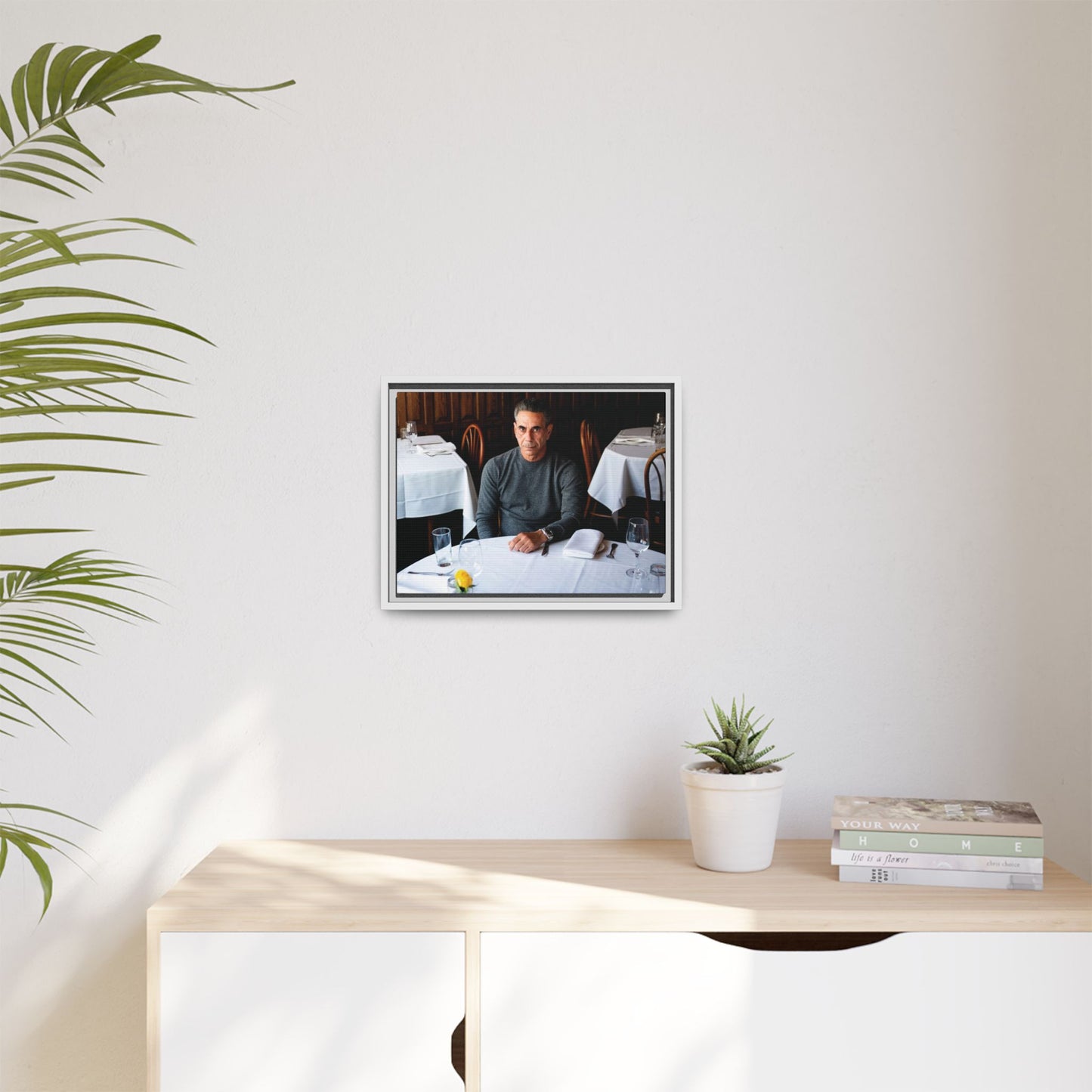 Skinny Joey Merlino Autographed - "We Can Go Anywhere" Matte Canvas, Black Frame