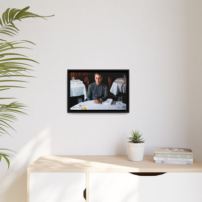 Skinny Joey Merlino Autographed - "We Can Go Anywhere" Matte Canvas, Black Frame