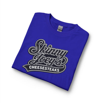 Skinny Joey’s Cheesesteaks Long Sleeve Tee — Retro Diner Logo Shirt