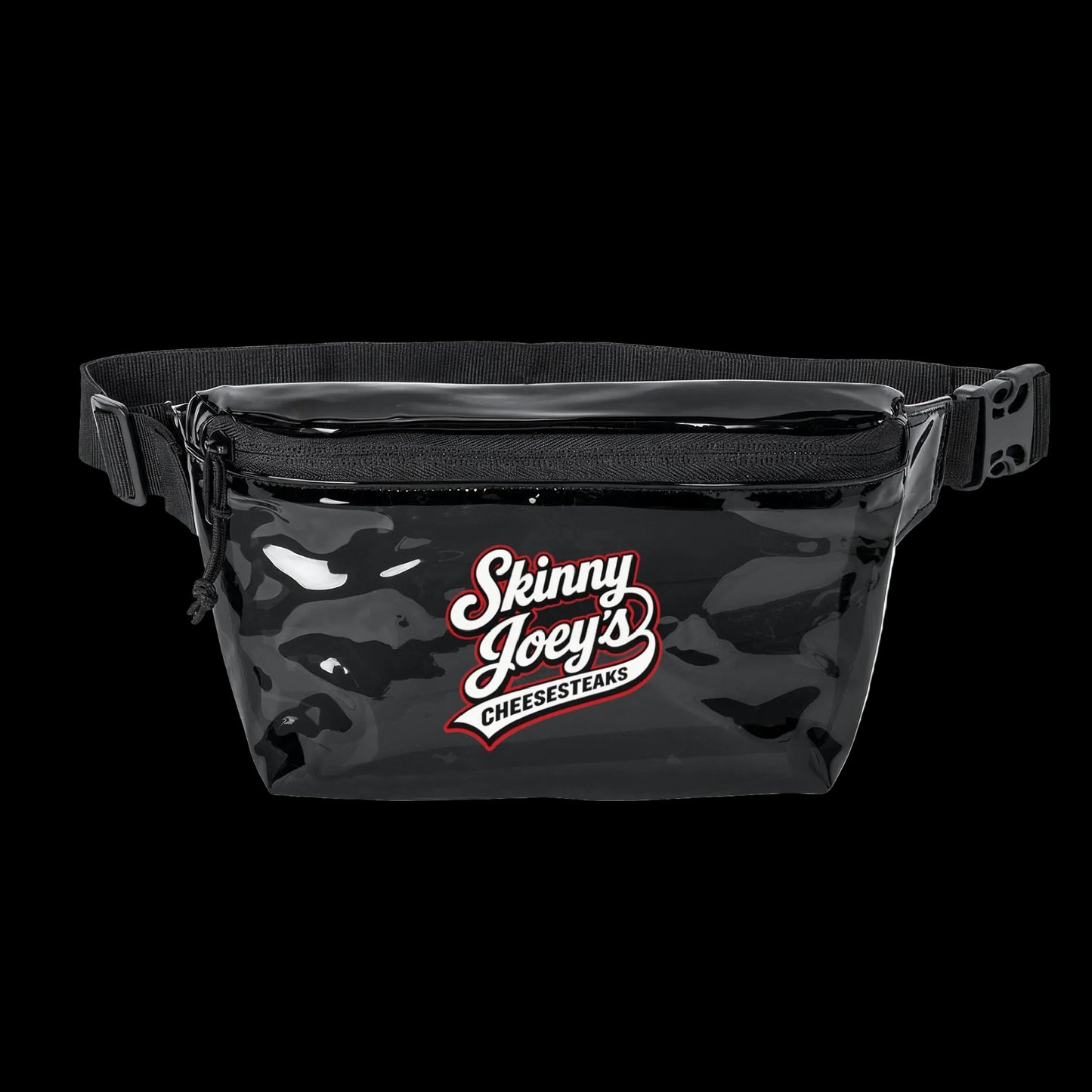 Skinny Joeys Fanny Pack - Clear Concert and Stadium Bag - back view - Skinny Joey's Cheesesteaks
