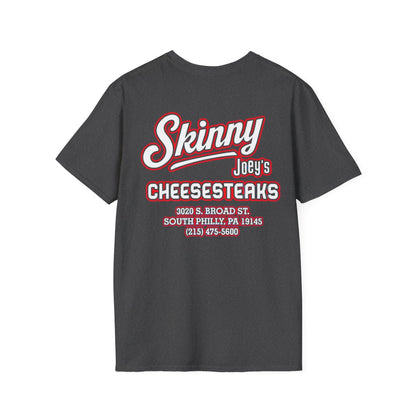 Skinny Joey’s Cheesesteaks Unisex Softstyle T-Shirt | South Philly 3020 S. Broad St.