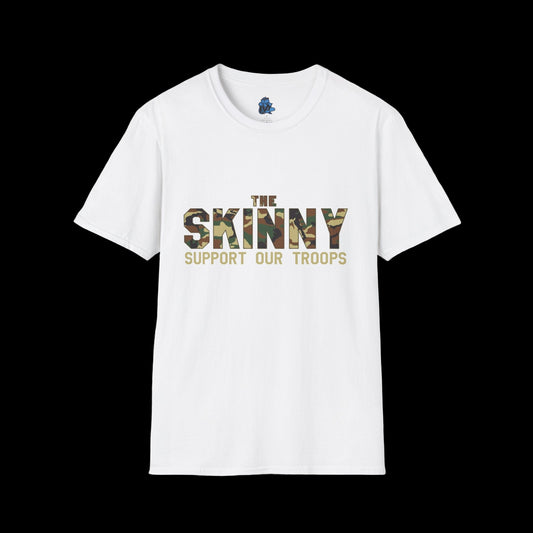 Support Our Troops Unisex T-Shirt - front view - Skinny Joey's Cheesesteaks