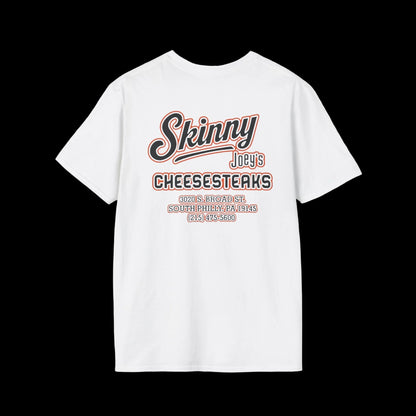 Skinny Joeys x Flyers Tee South Philly Classic - side view - Skinny Joey's Cheesesteaks