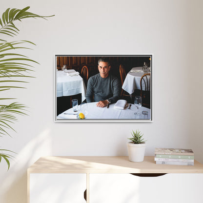 Skinny Joey Merlino Autographed - "We Can Go Anywhere" Matte Canvas, Black Frame