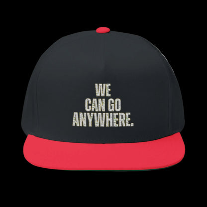 We Can Go Anywhere Embroidered Skinny Joey Hat