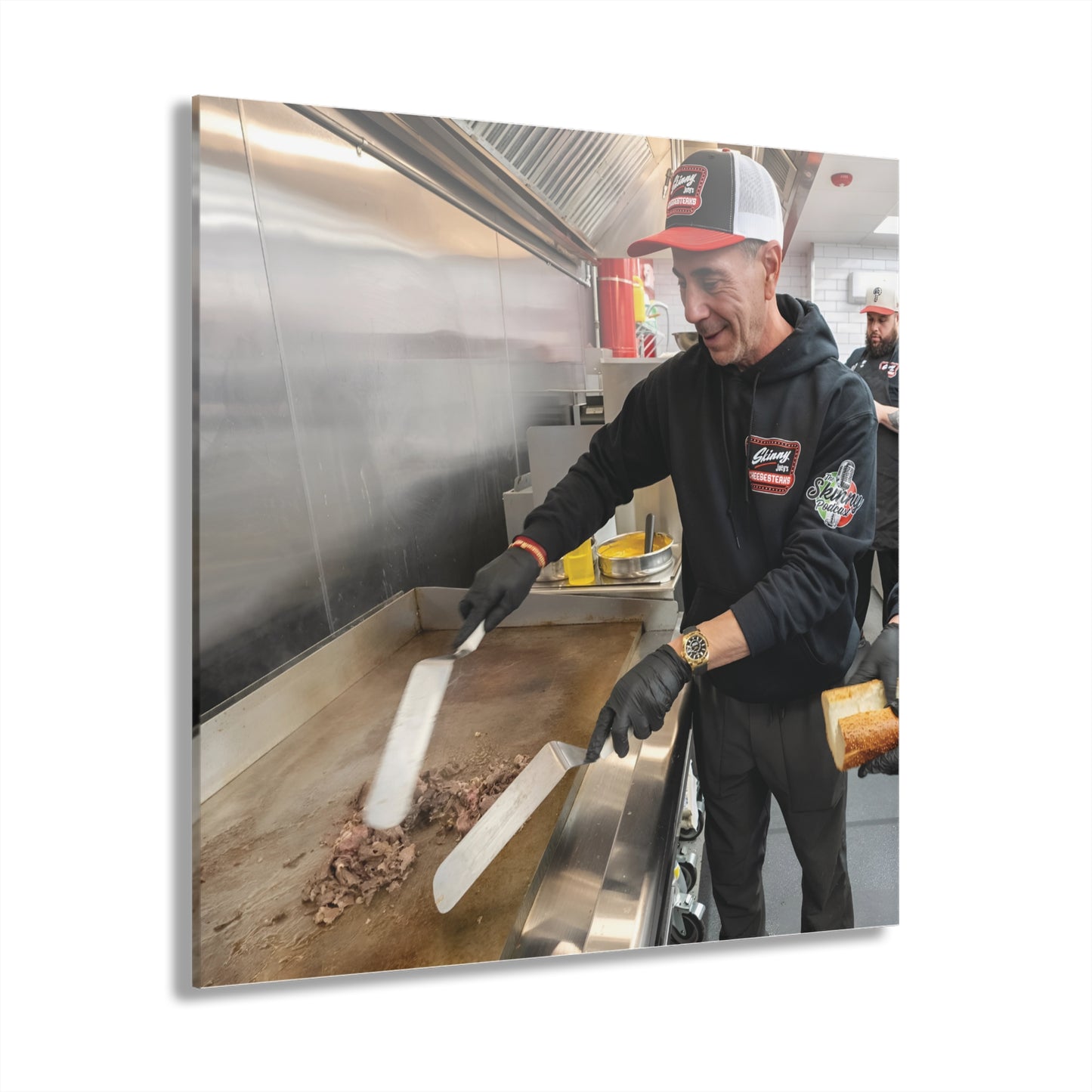 Skinny Joey Merlino and Lil Snuff @ Skinny Joey’s Cheesesteaks Acrylic Wall Art