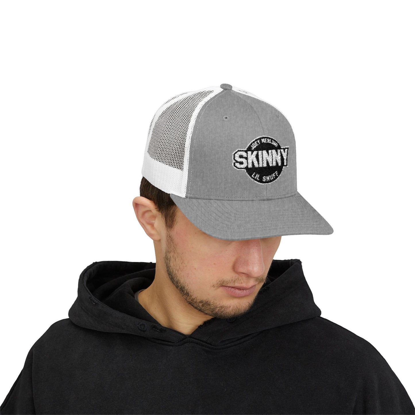 Skinny Podcast Trucker Cap - "Skinny" Retro Patch Snapback