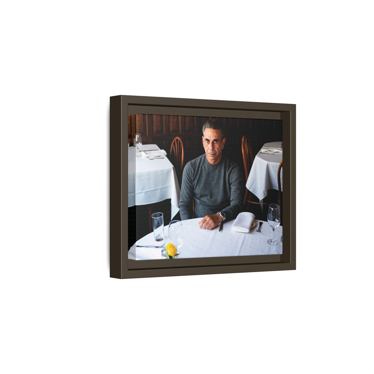 Skinny Joey Merlino Autographed - "We Can Go Anywhere" Matte Canvas, Black Frame