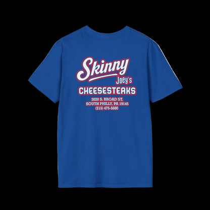 Skinny Joey’s Cheesesteaks Unisex Softstyle T-Shirt | South Philly 3020 S. Broad St.