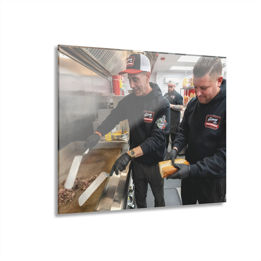 Skinny Joey Merlino and Lil Snuff @ Skinny Joey’s Cheesesteaks Acrylic Wall Art