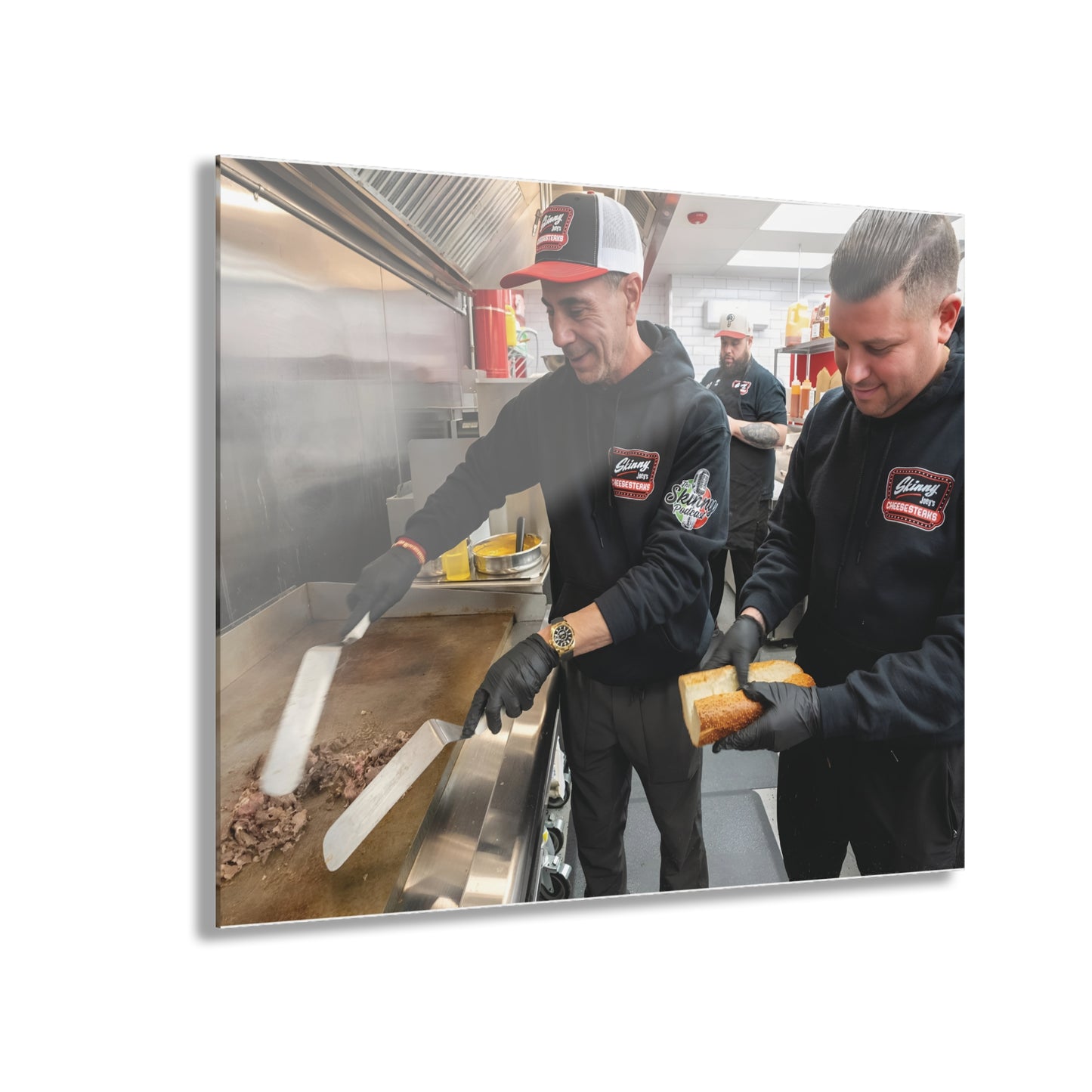 Skinny Joey Merlino and Lil Snuff @ Skinny Joey’s Cheesesteaks Acrylic Wall Art