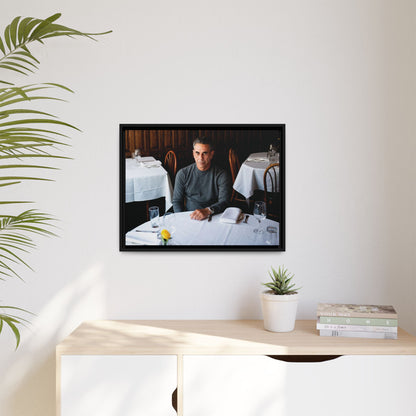 Skinny Joey Merlino Autographed - "We Can Go Anywhere" Matte Canvas, Black Frame