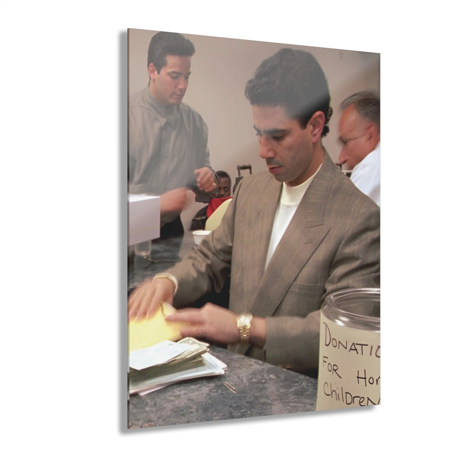 Skinny Joey Merlino Vintage Acrylic Wall Art - close-up - Skinny Joey's Cheesesteaks