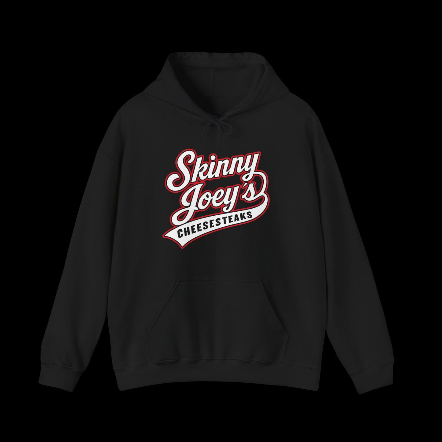 Skinny Joey's Cheesesteaks Hoodie — Retro Deli Logo Pullover