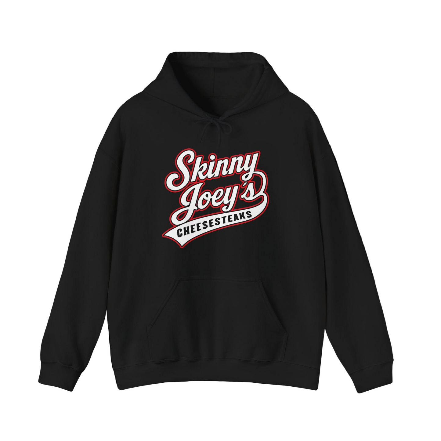 Skinny Joey's Cheesesteaks Hoodie — Retro Deli Logo Pullover