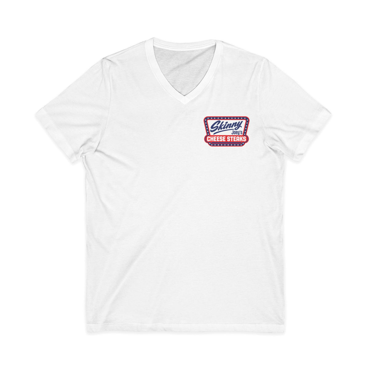 Skinny Joey's Cheesesteaks V-Neck T-Shirt