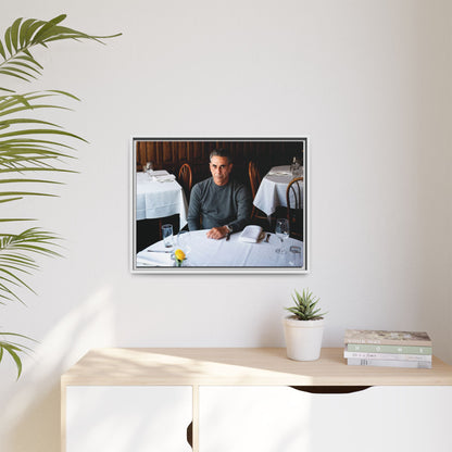 Skinny Joey Merlino Autographed - "We Can Go Anywhere" Matte Canvas, Black Frame