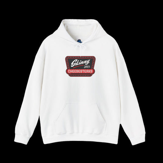 Skinny Joey's Cheesesteaks streetwear hoodie, Philly culture apparel