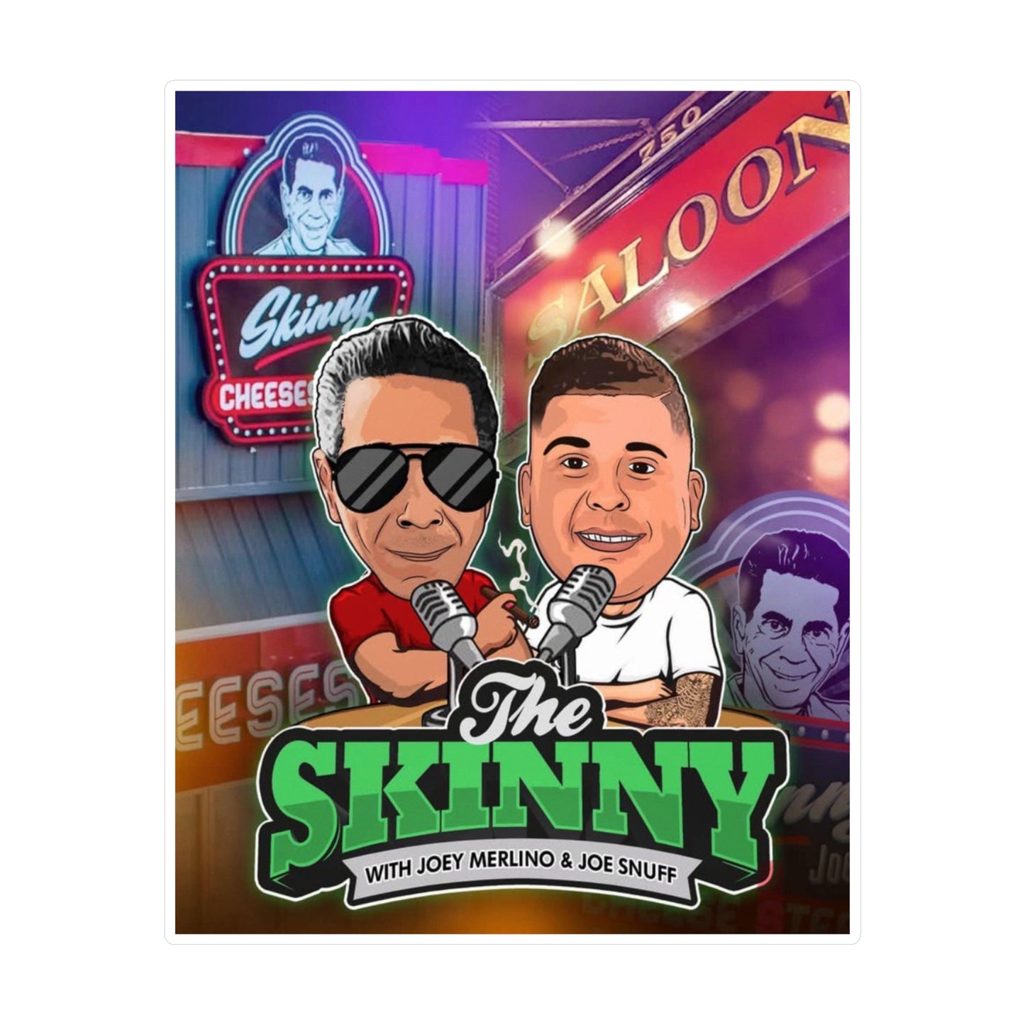 The Skinny Podcast Kiss-Cut Vinyl Decal