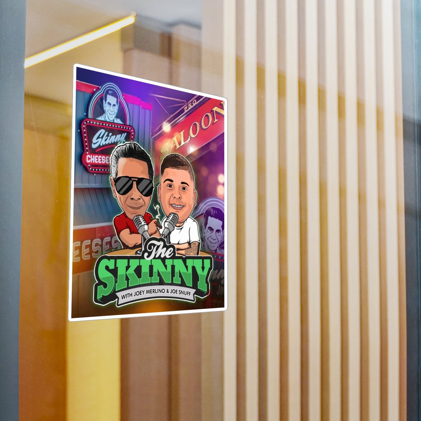 The Skinny Podcast Kiss-Cut Vinyl Decal