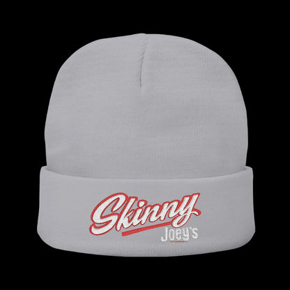 Embroidered 'Skinny' Knit Beanie Winter