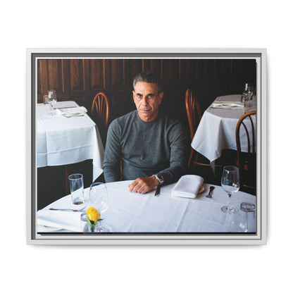 Skinny Joey Merlino Autographed - "We Can Go Anywhere" Matte Canvas, Black Frame