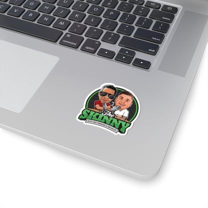 The Skinny Podcast Kiss-Cut Stickers | Fun, Unique Vinyl Decals for Laptop, Water Bottles, Phone Cases, Gifts