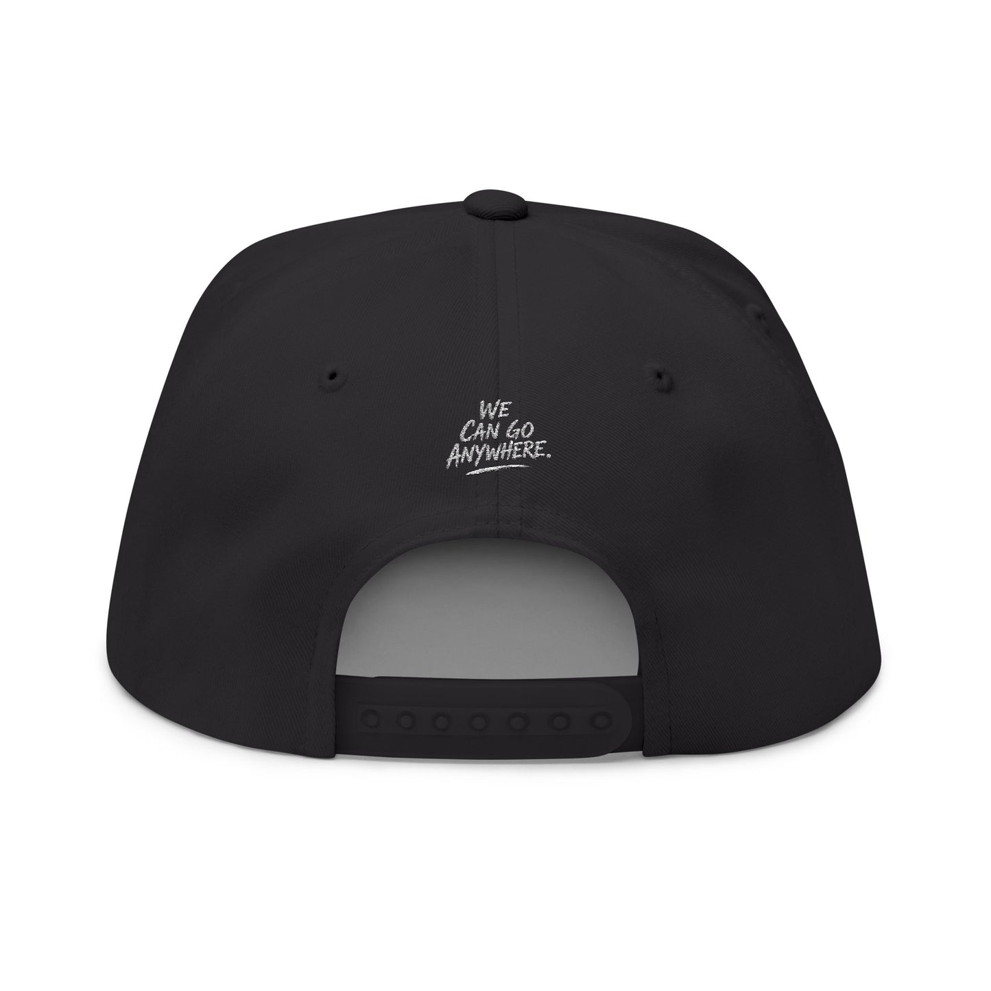 Embroidered Hoodie Silhouette Flat Bill Cap – Urban Streetwear Snapback