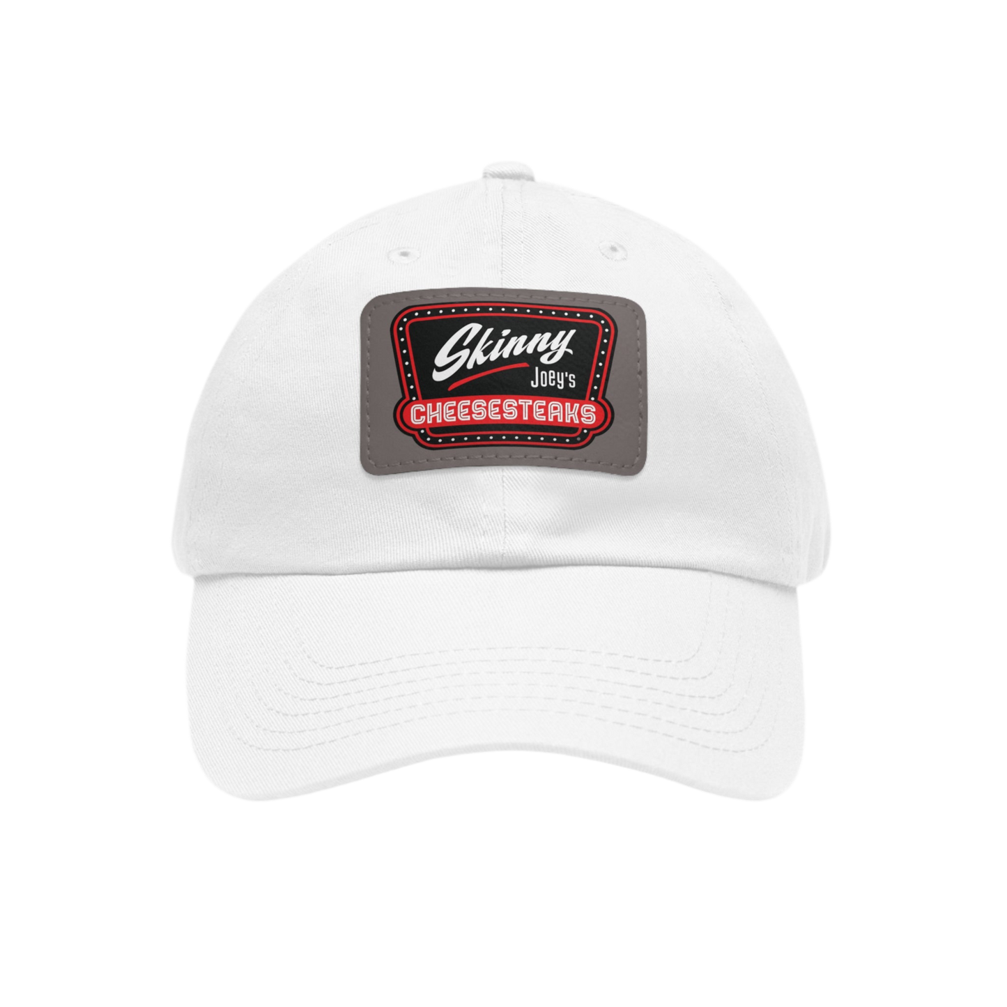 Skinny Joey Leather Patch Dad Hat