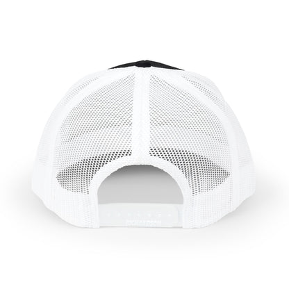 Skinny Logo Trucker Cap — Retro Mesh Snapback Hat