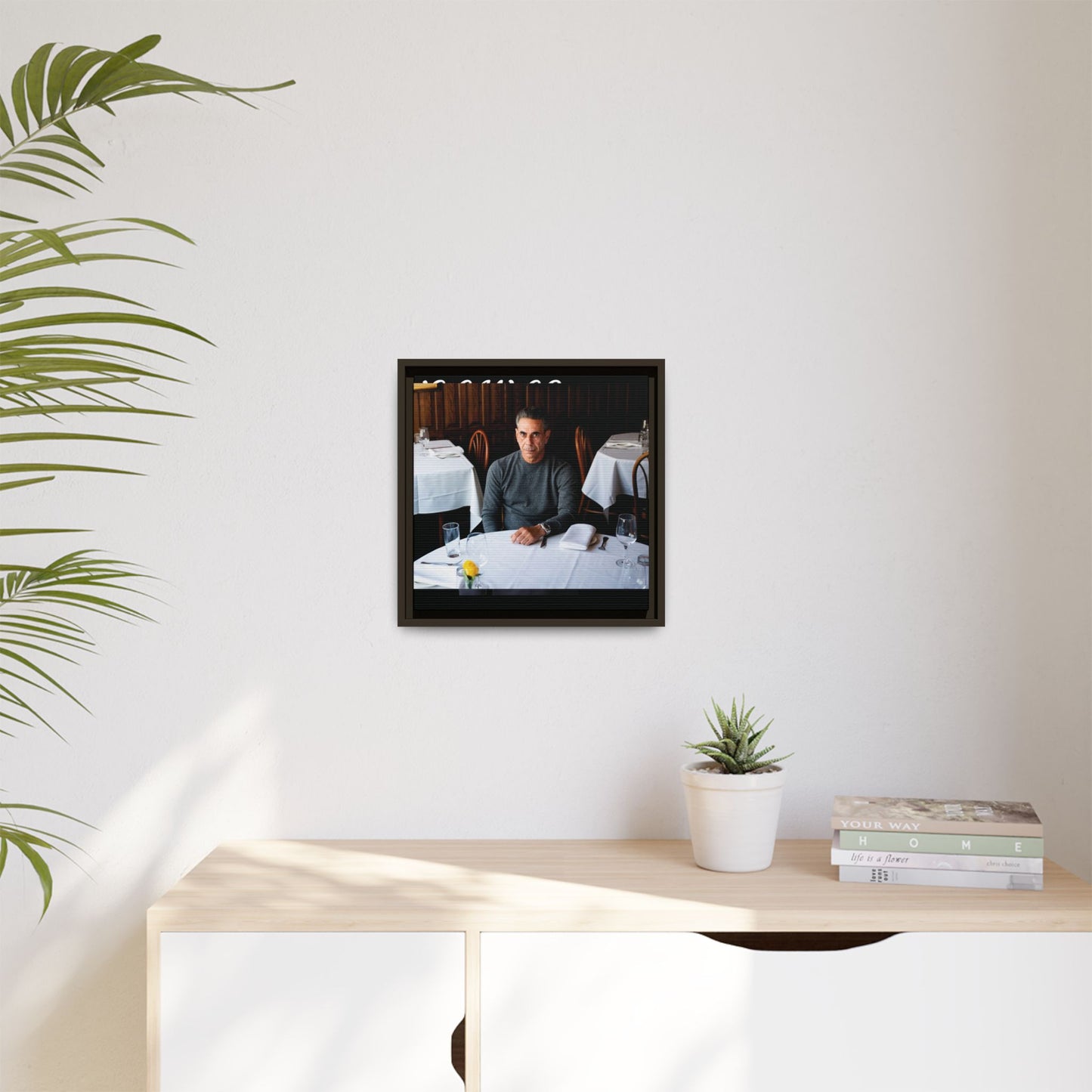 Skinny Joey Merlino Autographed - "We Can Go Anywhere" Matte Canvas, Black Frame