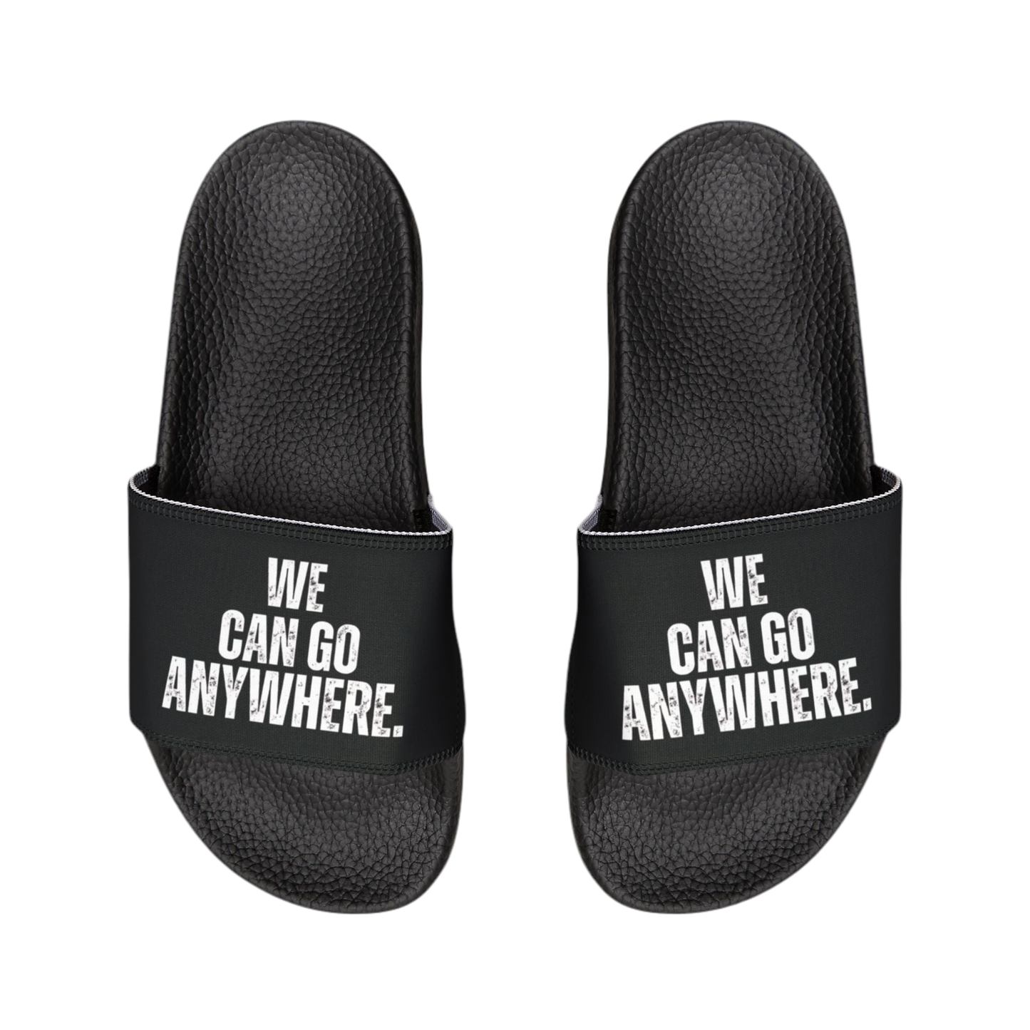We Can Go Anywhere Men’s Flip Flops – Removable Strap Edition