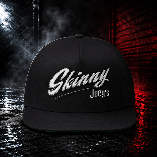 Skinny Joey's Snapback Hat — Retro Script Baseball Cap